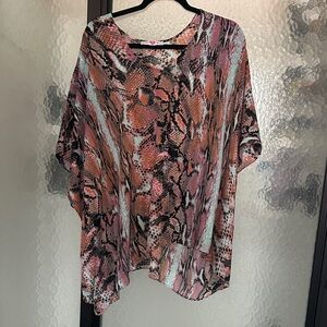 Buddy Love Pink and Black Snake Print Tunic